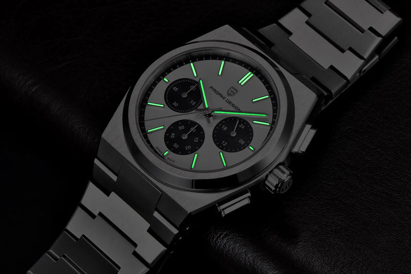 Relógio PAGANI DESIGN chronograph aço inoxidável masculino 40mm